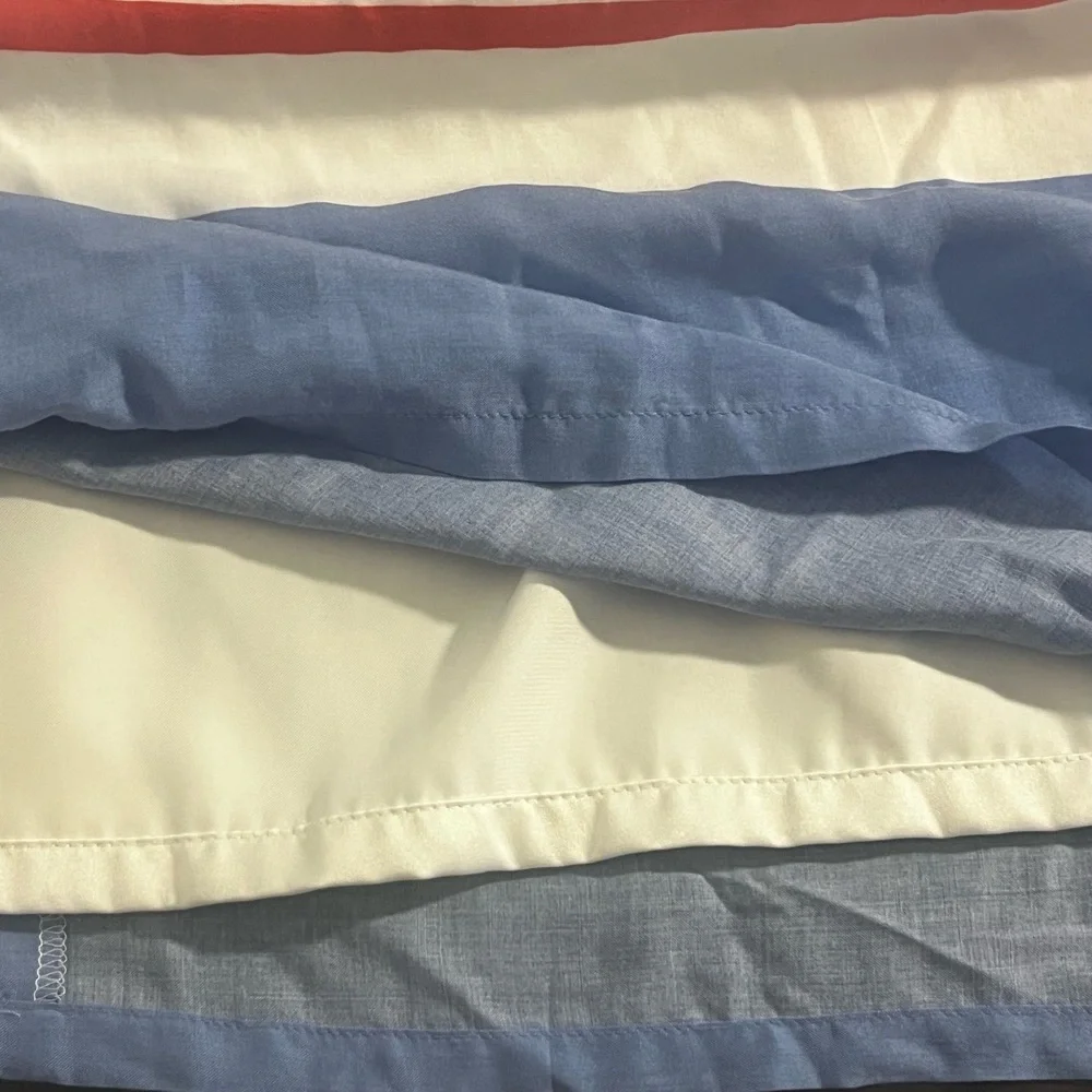 Boden Dress Round Neck Short Cap Sleeve White Pink Blue Stripes Classic Size 6 - Picture 6 of 8